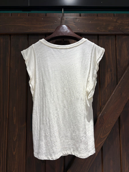 Double Layer Ruffle Sleeve Tee