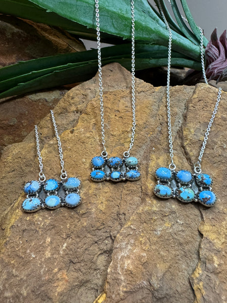 6 Stone Golden Hills Necklace