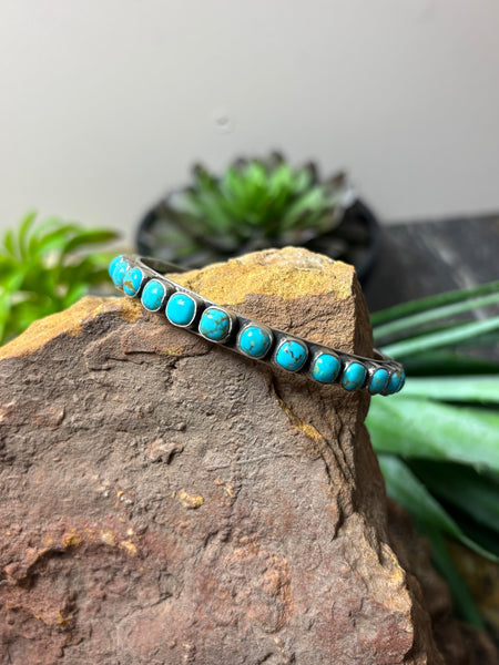 AZT Turquoise & Sterling Bangle