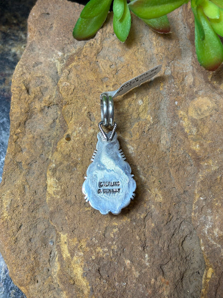 #8 Turquoise Tear Drop Pendant
