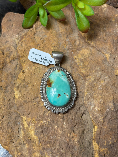 Tear Drop Turquoise Pendant