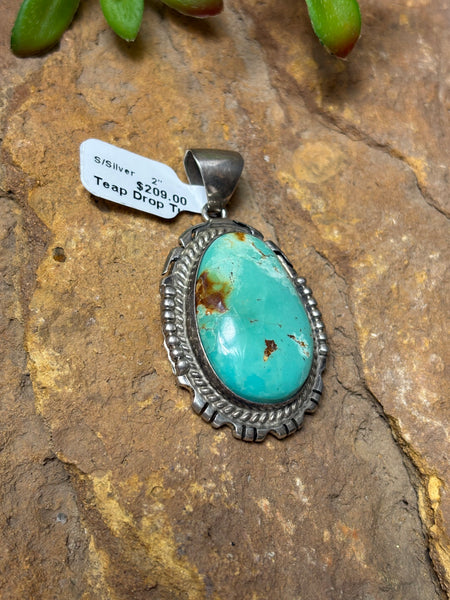 Tear Drop Turquoise Pendant
