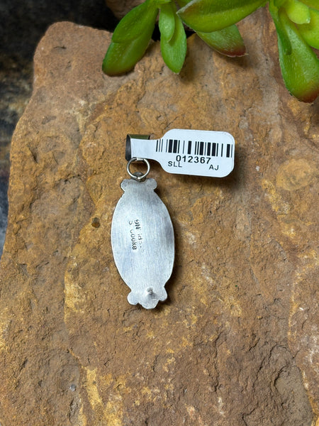 Orange Spiny Oyster Oval Pendant
