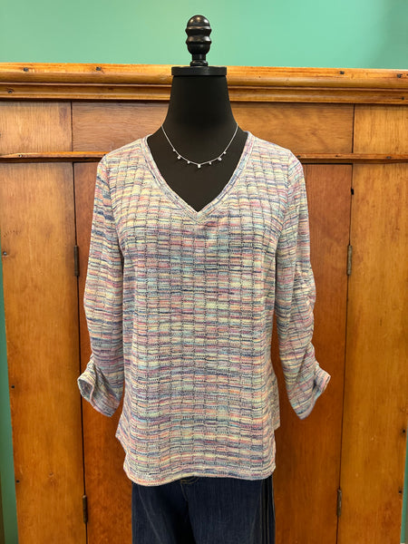 FDJ Rainbow V-Neck Top