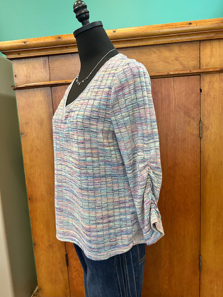 FDJ Rainbow V-Neck Top