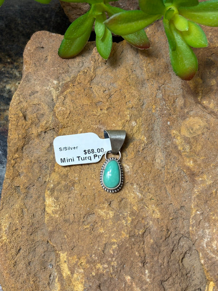 Mini Turquoise Pendant