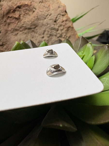 Cowboy Hat Stud Earrings