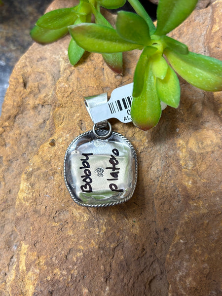 ALZ Tip Your Hat Turquoise Pendant