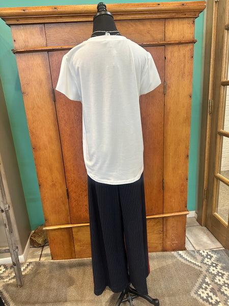 Liverpool Pleated Trouser with Side Stripe