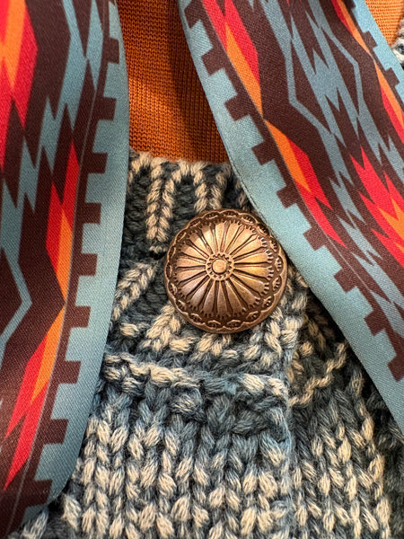 Concho Button Sweater Vest