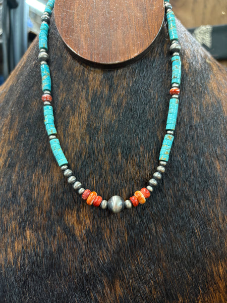 Multi Color Bead Necklace