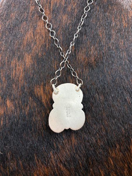 The Oval 3 Stone Turquoise Necklace