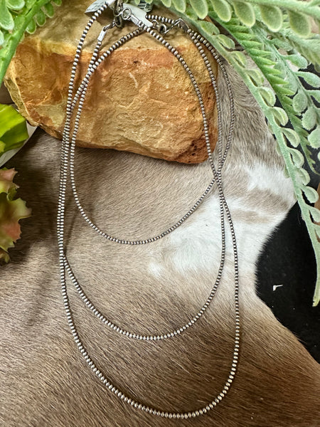 SLL 2mm Navajo Pearl Necklace