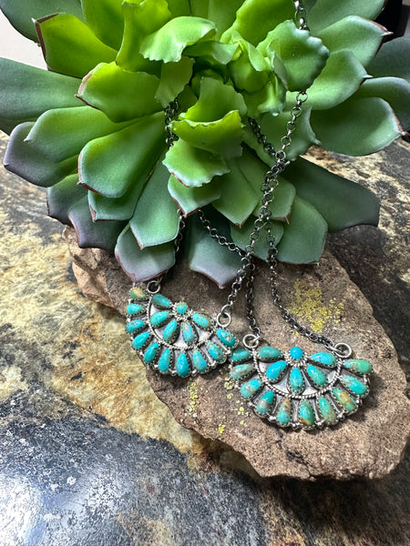 The Half Cluster Turquoise Necklace