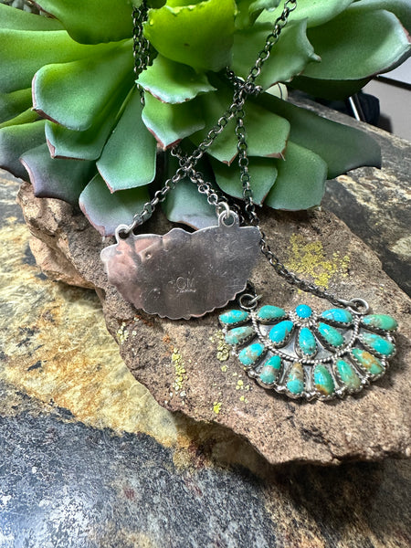 The Half Cluster Turquoise Necklace