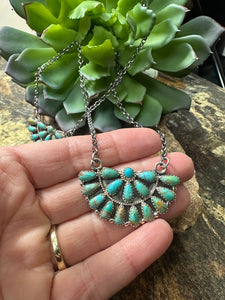 The Half Cluster Turquoise Necklace