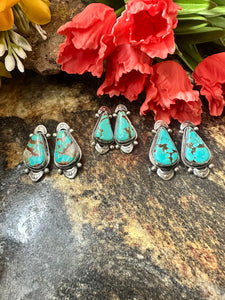 Blue Skies Post Turquoise Earring