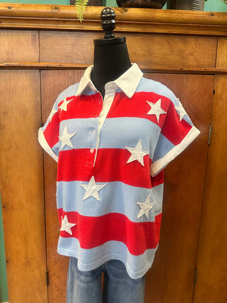 4th of July Stripe Top