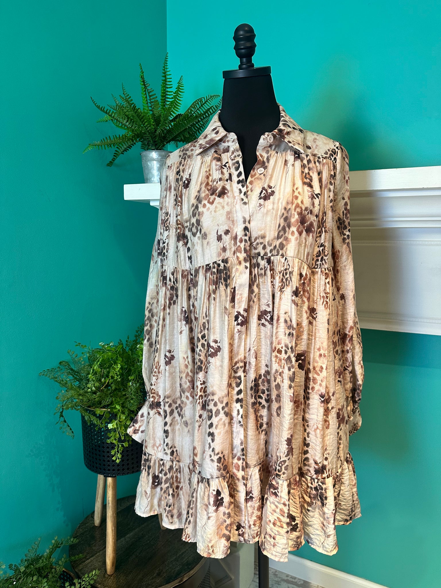 Scattered Leopard Dress