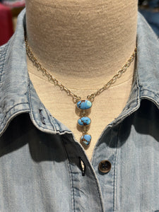 ALZ Mini 3 Stone Necklace