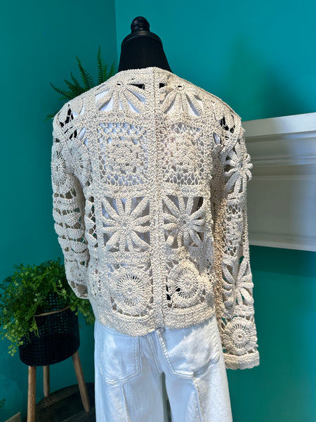The Floral Crochet Cardi