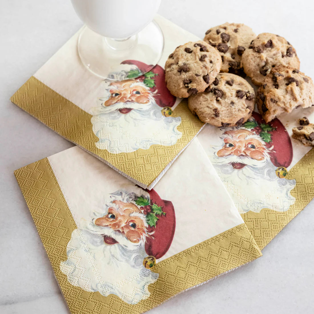 Hester & Cook Santa Cocktail Napkin