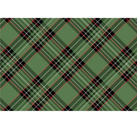 Hester & Cook Green Plaid Placemat