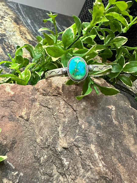 The Simple Stacker Turquoise Cuff Braceletu