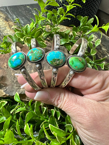 The Simple Stacker Turquoise Cuff Braceletu