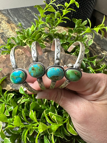 The Simple Stacker Turquoise Cuff Braceletu