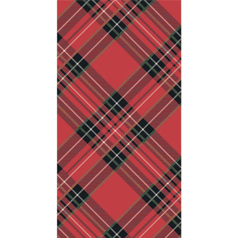 Hester & Cook Red Plaid Guest Towel Napkin