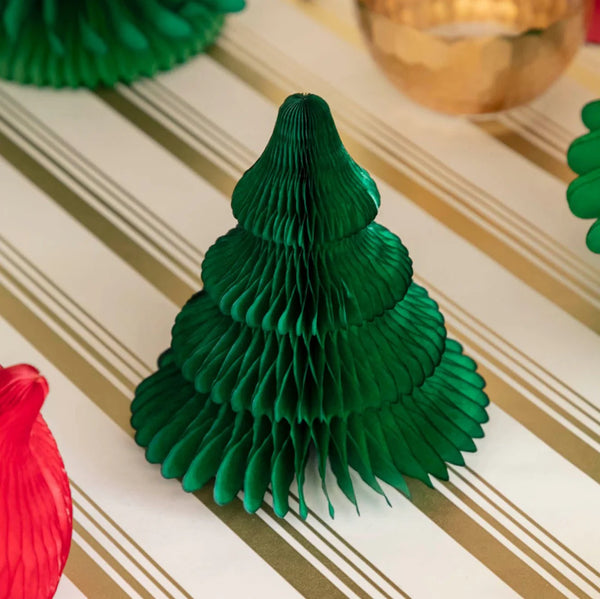 Hester & Cook Honeycomb Small Trees Green Set of 3