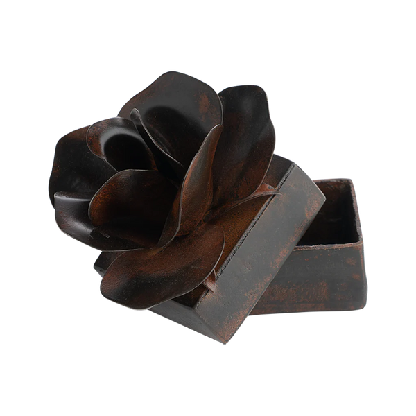 Jan Barboglio Rosa Box W/Iron Rose