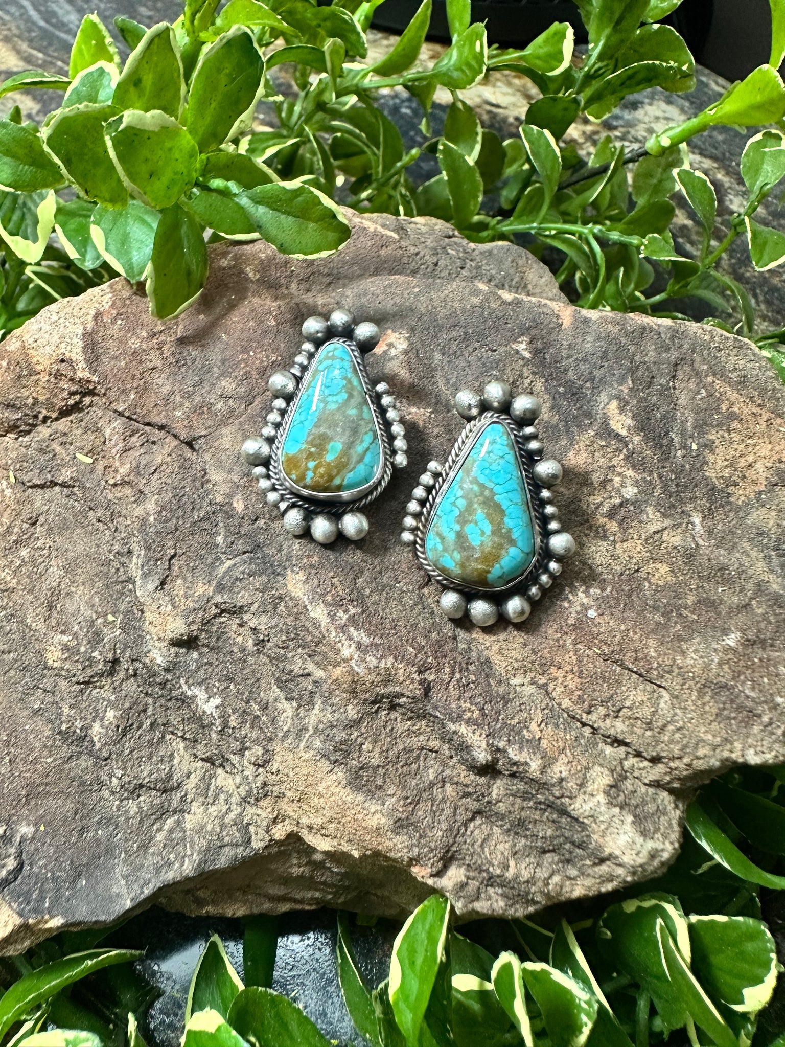 SLL Tear Drop Turquoise Post Earring #2