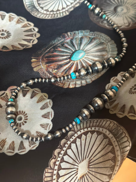 Navajo Pearl/Turquoise Mega Necklace
