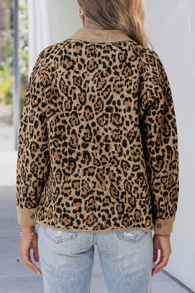 Leopard Button Up Cardigan