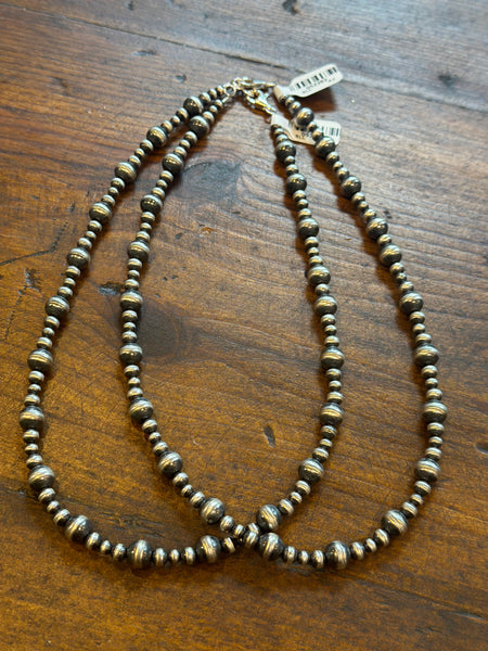 4mm - 8mm Varied Navajo Pearl Necklace
