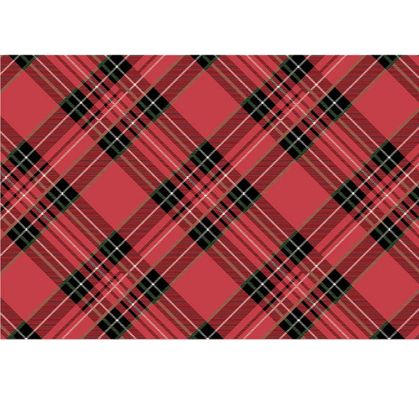 Hester & Cook Red Plaid Placemats