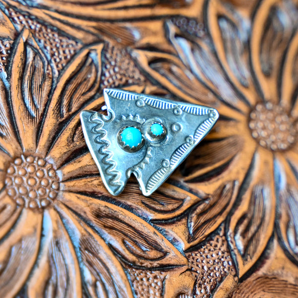 PBD Arrow Pin w/Turquoise