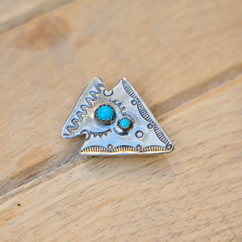 PBD Arrow Pin w/Turquoise