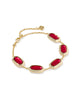 Kendra Scott Elaina Bezel Bracelet in Gold & Red Illusion