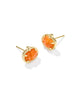 Kendra Scott Pumpkin Gold Stud Earrings