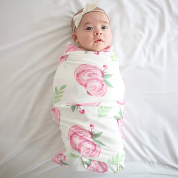 Knit Swaddle Blanket in Grace
