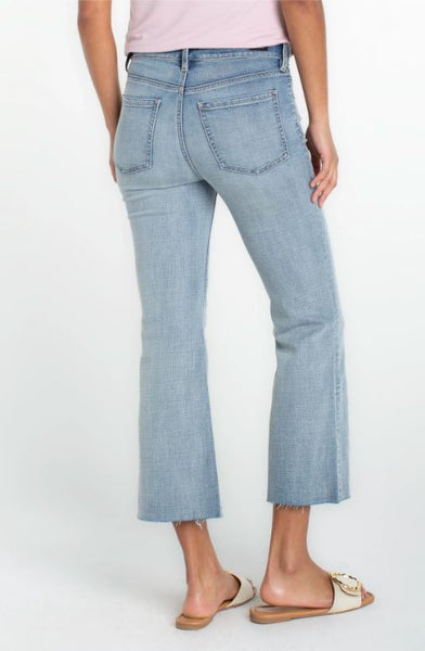 Hannah Crop Flare With Cut Hem