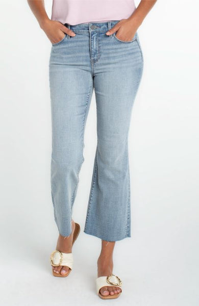 Hannah Crop Flare With Cut Hem