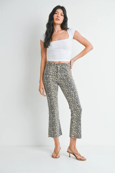JBD Leopard Crop Flare
