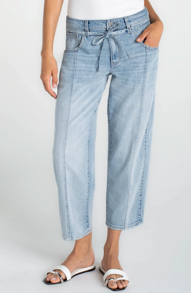 Liverpool Beach Comber W/Self Belt Denim Pant