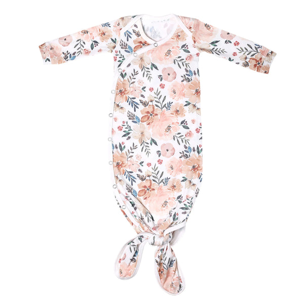 Newborn Knotted Gown in Autumn
