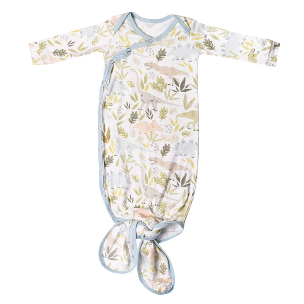 Copper Pearl Newborn Knotted Gown in Rex