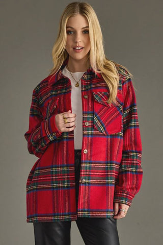Panache Apparel Christmas Plaid Jacket